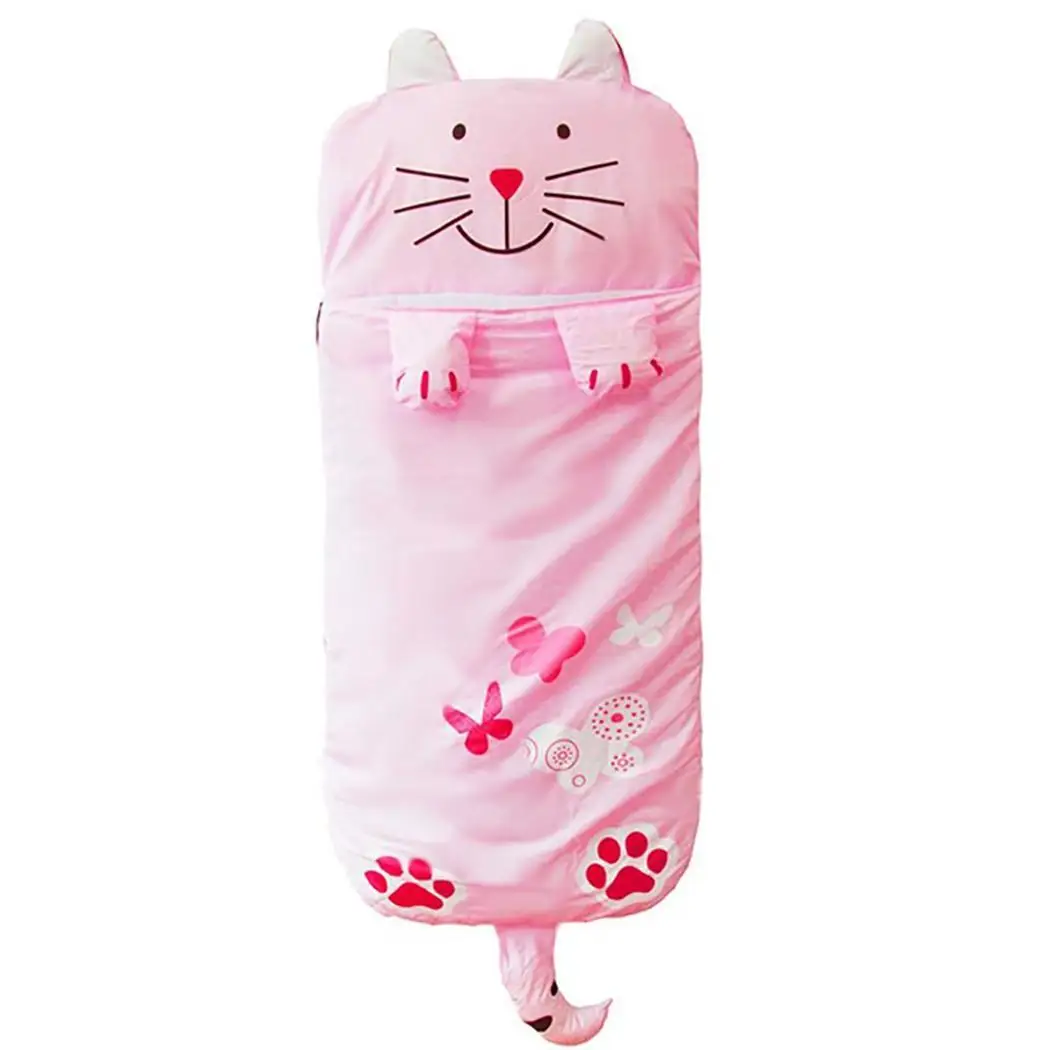 

Multifunctional Children Sleeping Bag Cartoon Style Fall and Winter Lengthened Thicken Kid Kid Zipper Warm Bag