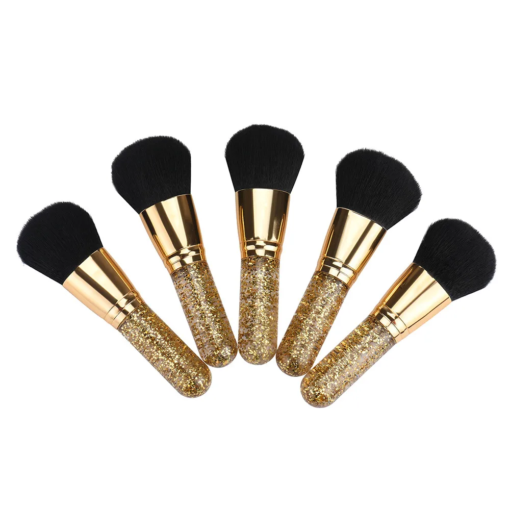 

1 Pcs Fashion Luxury Gold Facial Large Loose Powder Makeup Brush High Quality Bristles Soft Fluffy Pedzle Do Makijazu#YL9