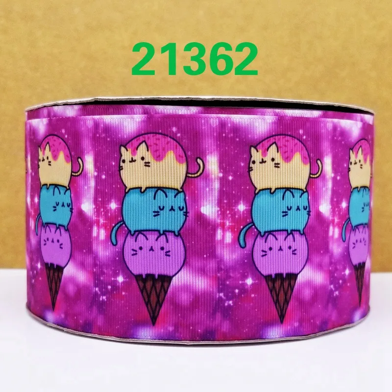 50 ярдов в размер мультфильм ленты напечатанные grosgrain ленты 21359 - Цвет: 21362