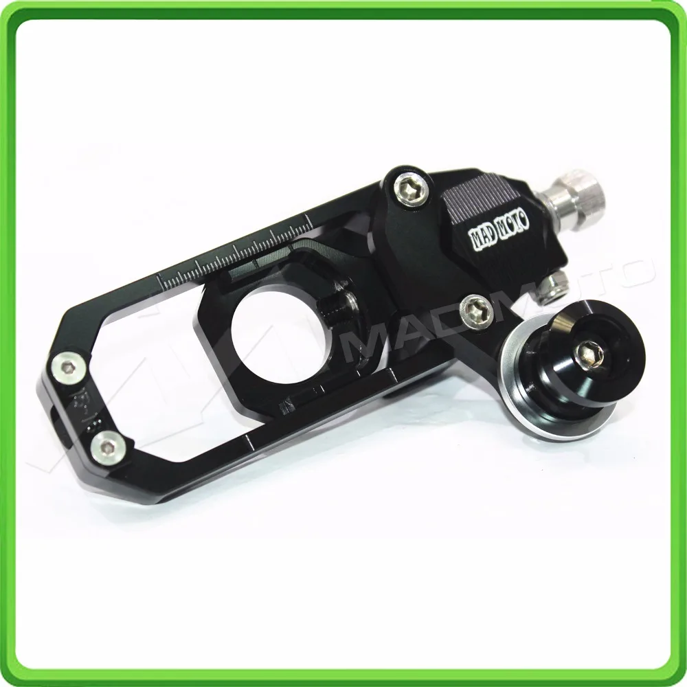 Motorcycle Chain Tensioner Adjuster with bobbin fit for APRILIA RSV4 2009 2010 2011 2012 2013 2014 Black (8)