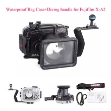 Meikon 40m Underwater Diving Camera Housing Case for Fujifilm X-A2 + Diving handle,Waterproof Bag Case Cover for Fujifilm X-A2