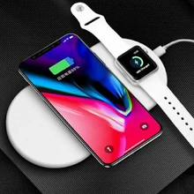 Новый X8 2 In1 Беспроводной быстро Зарядное устройство для Apple Watch