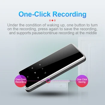 

32GB Bluetooth MP3 Player MP4 Media FM Radio Recorder HIFI Sport Music Speakers voice recording mini player with mic gifts