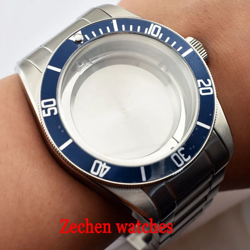 

41mm Stainless Steel Watch Case Fit ETA 2836 Miyota 8205 8215 821A Mingzhu/DG 2813 3804