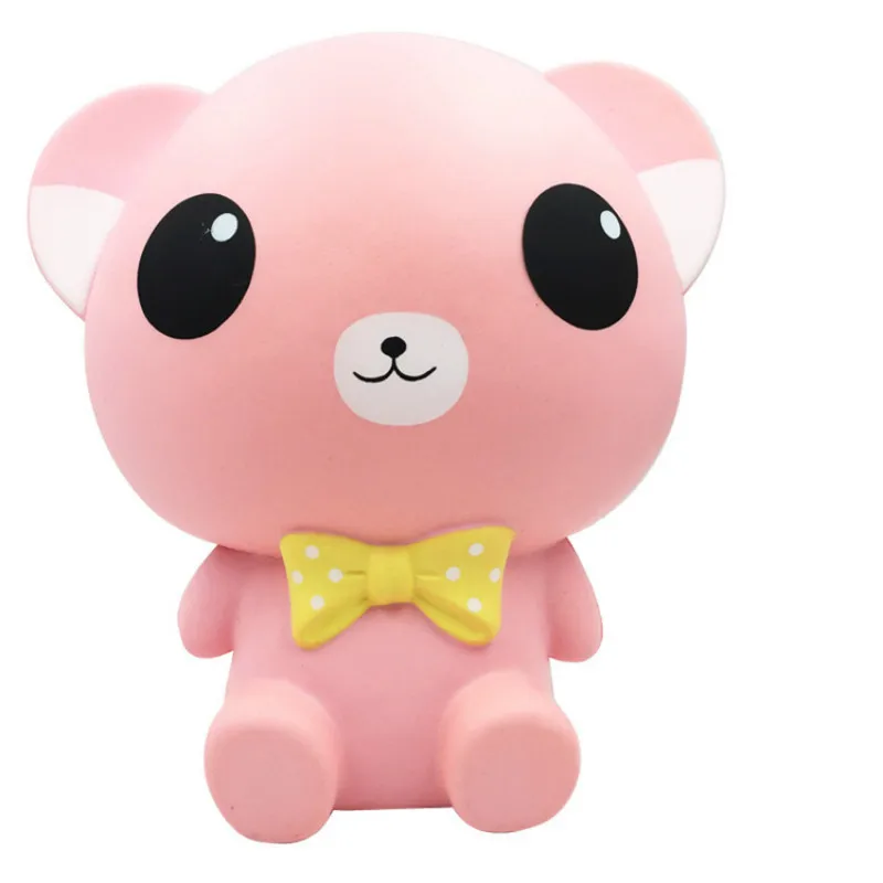 

Jumbo Squishy Antistress Slow Rebound PU Cute Oversized Bow-knot Bear Cute Simulation Animal Toys for Children Practical Jokes
