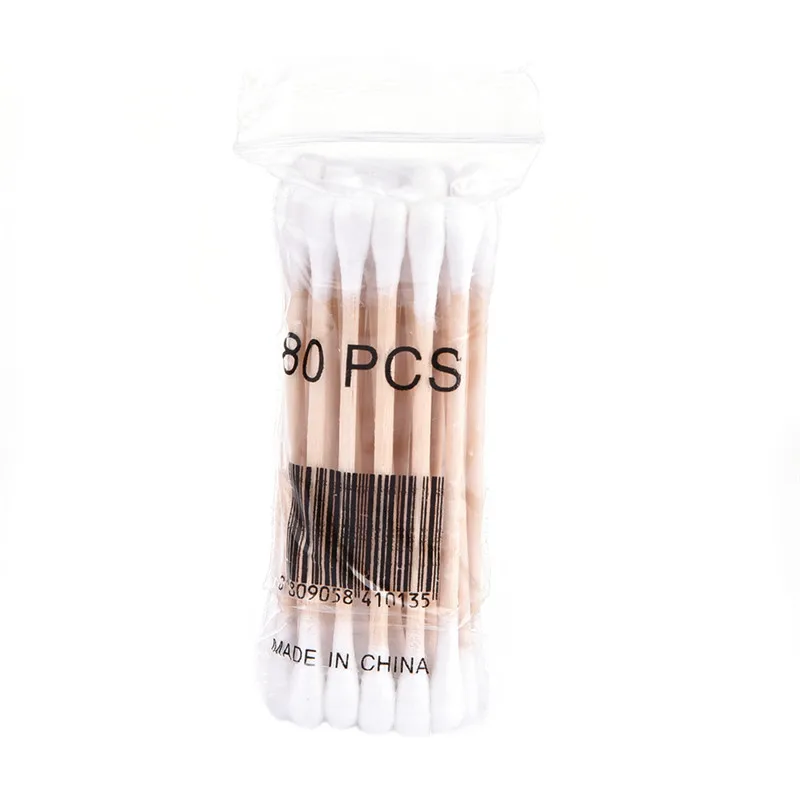 

80pcs/bag 7cm Double Ended Pet Dog Puppy Cat Grooming Cotton Swabs for pet sanitation and cleaning
