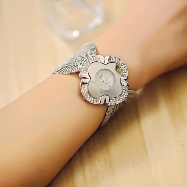 Women Lady Diamond Bracelet Watch Mirror Luxury Quartz Watch Elegant Stainless S Women Lady Diamond Bracelet Watch Mirror Luxury Quartz Watch Elegant Stainless S