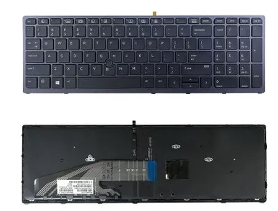 

News notebook laptop keyboard for HP Zbook 15 G3 17 G3 FRENCH/Deutsch German/HEBREW/UK/US layout