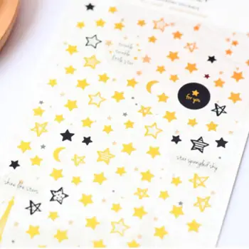 

1pack/lot Fashion golden Gilding style Star stickers DIY multifunction label diary stickers Stationery Office school supplies