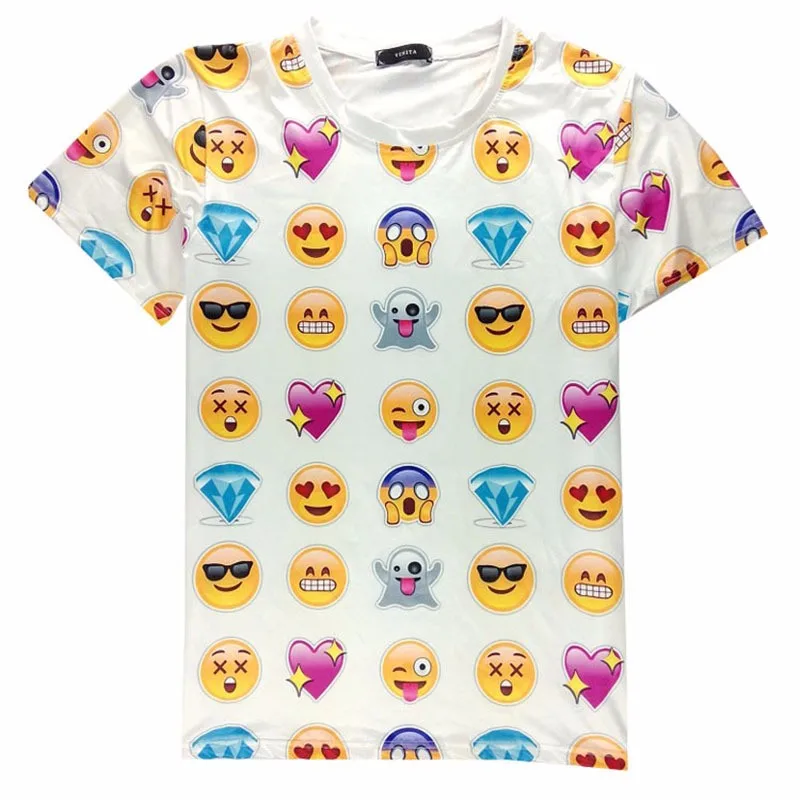Hot-fashion-emoji-t-shirt-hot-style-emoticons-tshirt-summer-funny-clothes-unisex-women-men-top