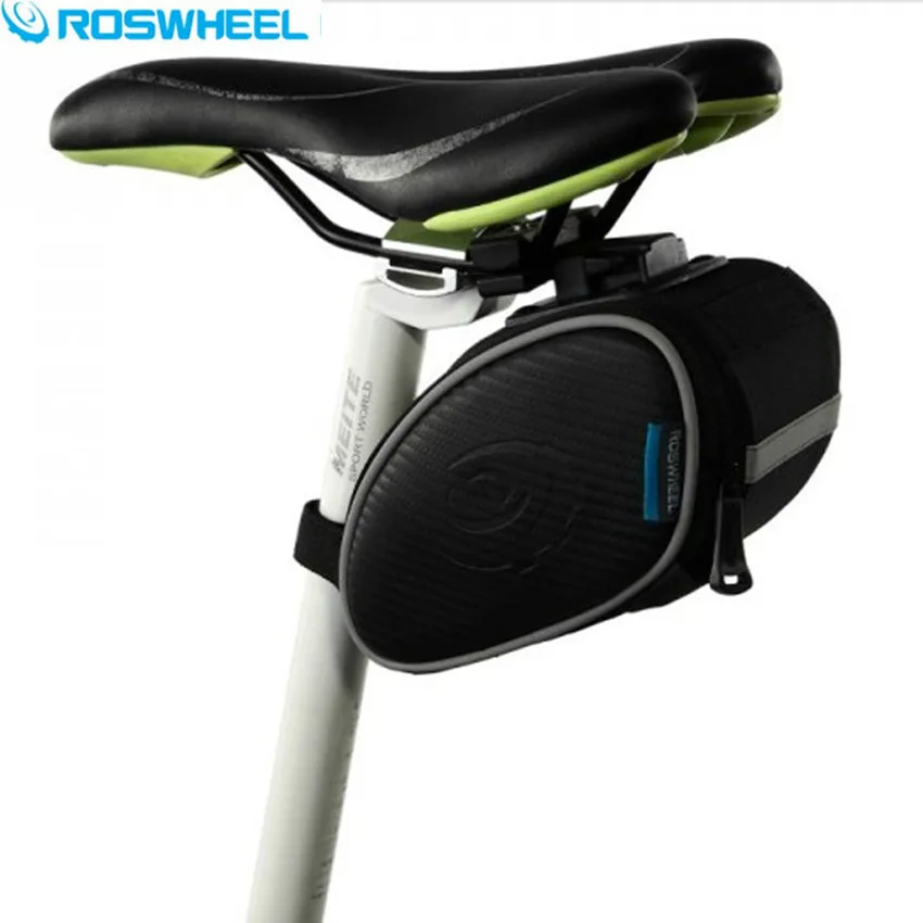 ROSWHEEL Cycling Bike font b Bag b font Black font b Bicycle b font PU Leather
