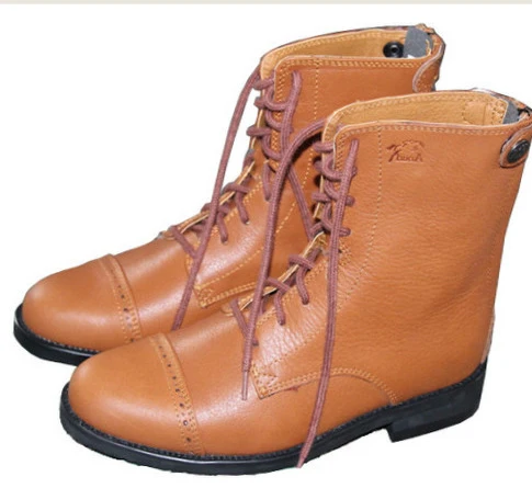 Ботинки из натуральной кожи; сапоги для верховой езды; высокие сапоги для верховой езды; мужская кожаная обувь для танцев; WW2 - Цвет: brown38