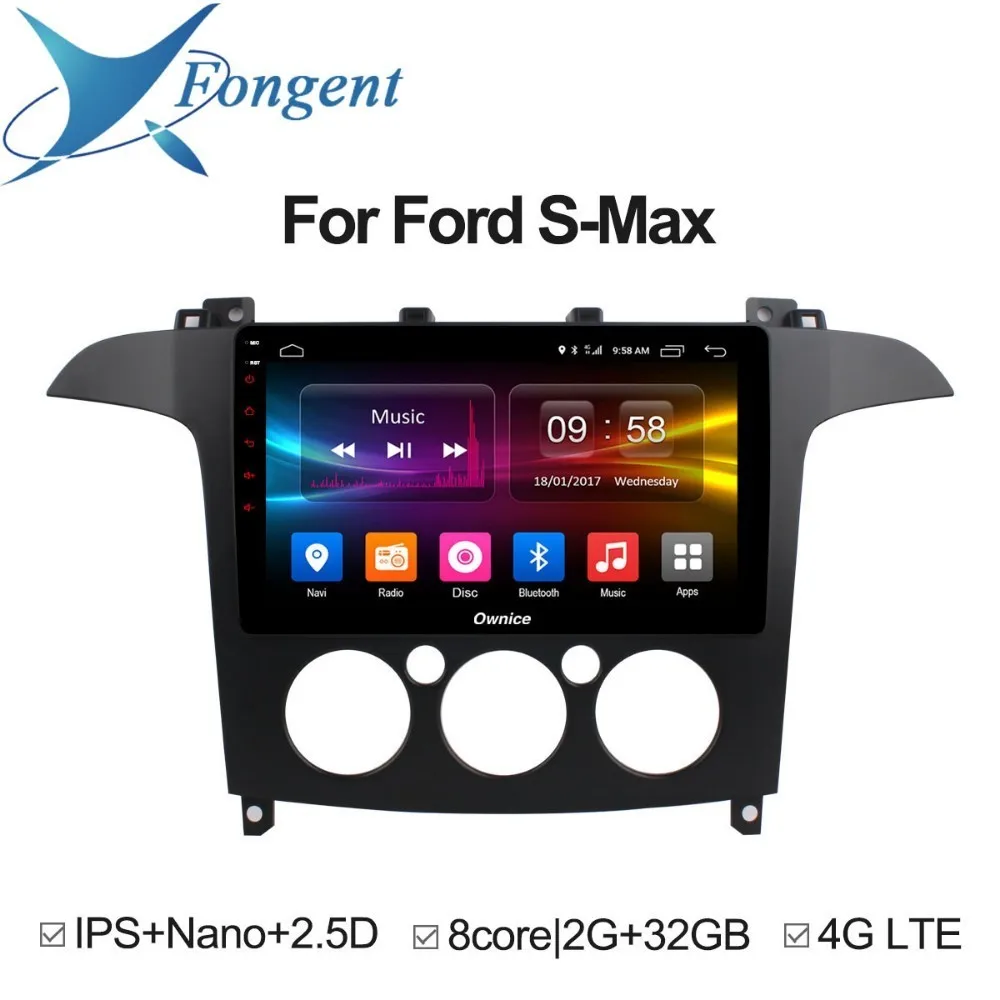 

for Ford S-Max 2007 2008 Android 8.1 Unit Car radio stereo Multimedia Player Auto dvd GPS Navigator Entertainment Intelligent PC