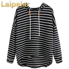 Laipelar 2018 Women Striped Hoodies Plus Size Stripe Casual Sweatshirt Long Sleeve Crop Shirts Jumper Pullover Tops harajuku Laipelar 2018 Women Striped Hoodies Plus Size Stripe Casual Sweatshirt Long Sleeve Crop Shirts Jumper Pullover Tops harajuku