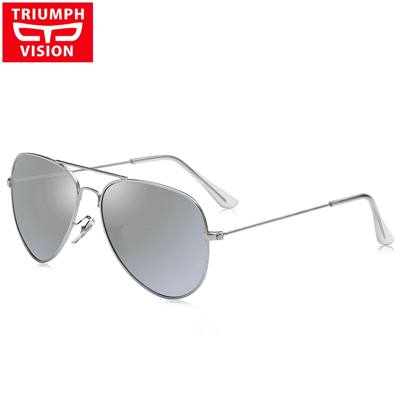 Triumph Vision, 8 цветов, зеркальные линзы, поляризационные женские очки пилота, солнцезащитные очки, Оттенки для женщин, металлический, полный обод, светильник - Цвет линз: 017