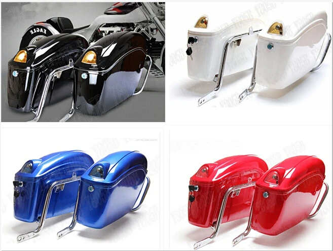 

Motorcycle Hard Saddlebag Trunk Bag Luggage Tail Light Rail Bracket For Honda Shadow Spirit Sabre Aero ACE Steed VLX 400 600
