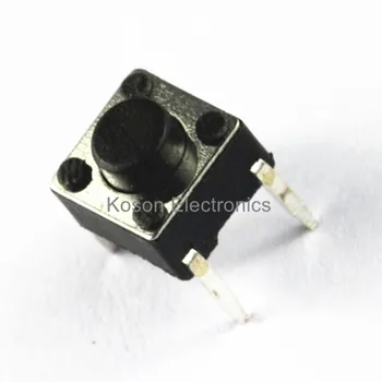 

50pcs 6x6x5mm 4PIN Tactile Tact Push Button Micro Switch Direct Self-reset DIP Top Copper