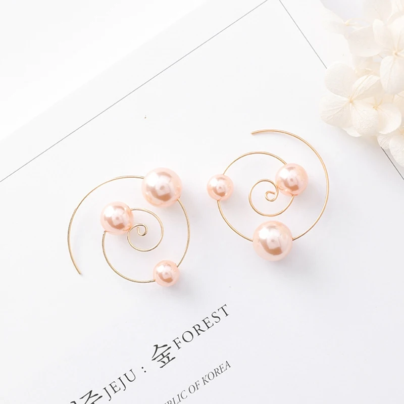 

2018 New Big Swirl Hoop Earrings for Women Bohemian Geometric Earring Female Steampunk Round Boho Vintage Party Jewelry bijoux