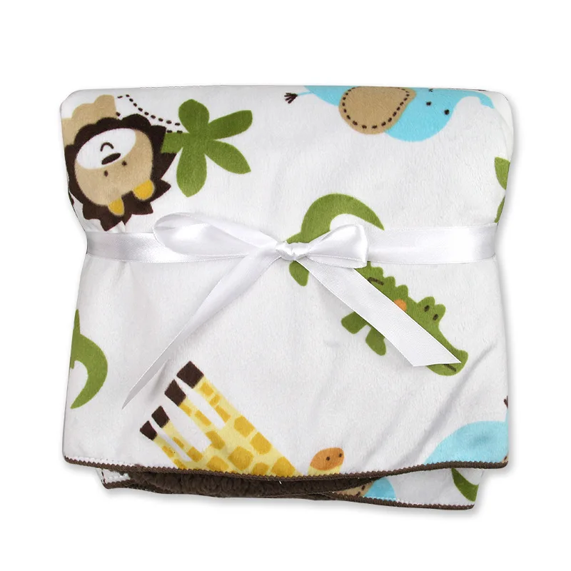 plush baby blanket newborn baby wrap super soft receiving blanket nap animal High quality 76 102