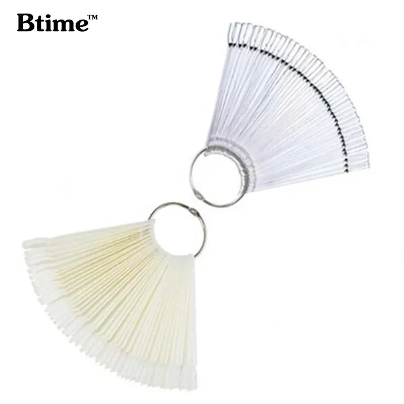 Btime New DIY Gel Nail Polish Color Palette Nails Color Card Manicure Nail Art Tools 50 Pcs/Set