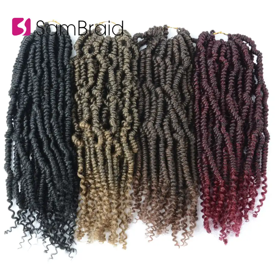 Sambraid 12inch Passion Spring Twist Hair Braiding Hair Extensions