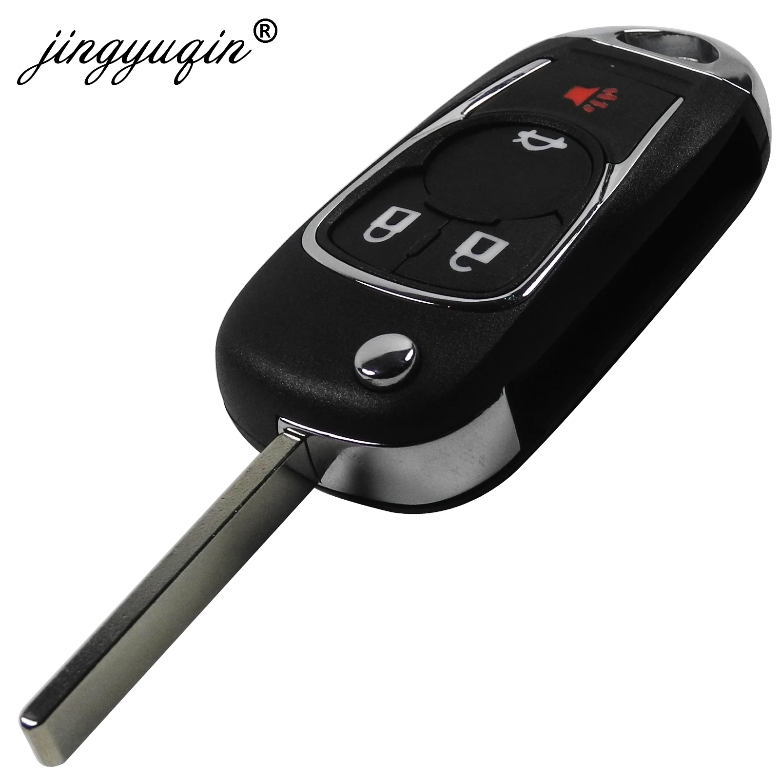 Jingyuqin 10 шт. 2/3/4/5 кнопки силиконовые-moodified флип ключей для Chevrolet Cruze для Buick Insignia Astra J Zafira C Замена