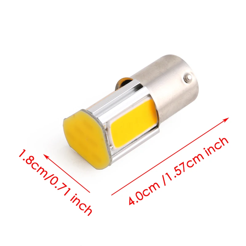 BA15S 27 SMD светодиодный 1156 PY Янтарный/желтый индикатор указатель поворота светильник