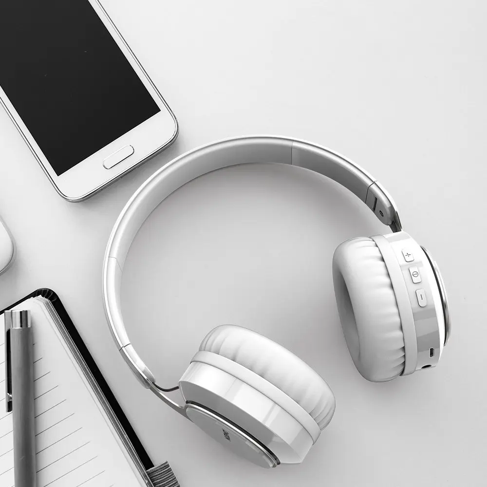 Bluetooth гарнитура Hi Fi стерео Беспроводная складные мягкие наушники памяти