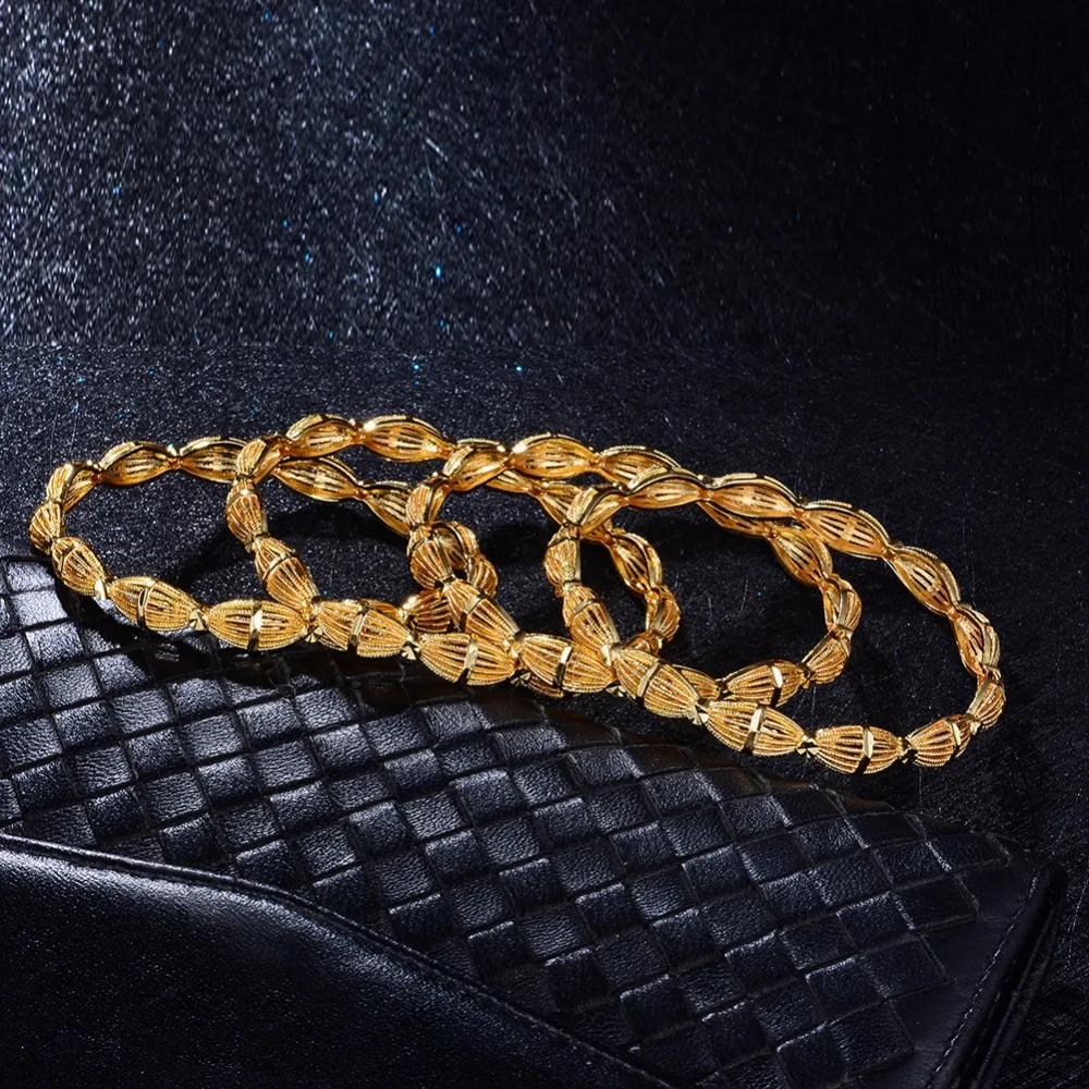 ANNAYOYO 1 шт. этнический золотой цвет медный браслет для женщин Дубай полый свадебный браслет вечерние украшения в подарок на год Открытый браслет