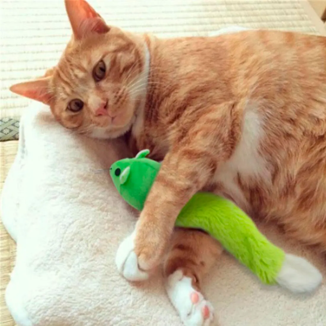 Catnip плюшевая игрушка «Кот» Мягкие однотонные интерактивные мыши игрушечная мышь для кошек Забавный котенок игрушка для домашних кошек обучающая игра