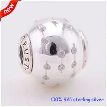 Подходит Pandora Браслеты доверие серебряные бусины Летний стиль новые оригинальные 925 пробы серебро талисманы DIY