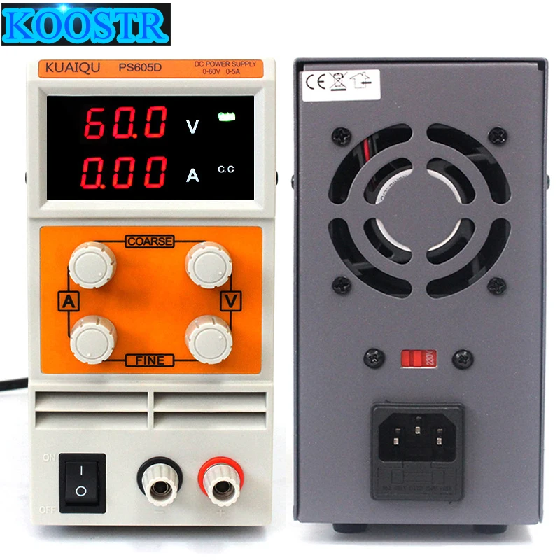

Digital DC power supply 0.1V 0.01A adjustable Switching power supply 60V5A Single Output laboratory bench power supply