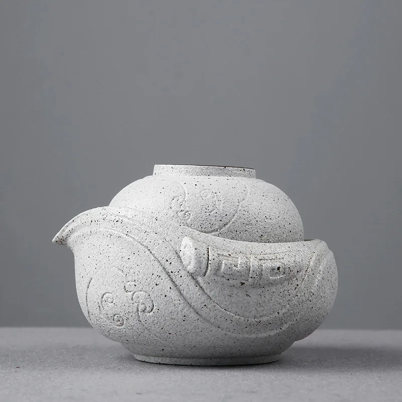 

Creative Japanese style fast cup ceramic gift set tea set a pot a personal travel portable office cup wf4291738