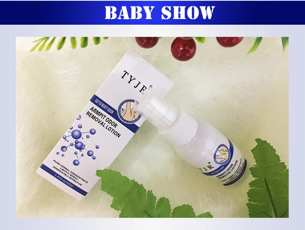 TYJR40ml травяной антиперспирант для человеческого тела подмышек Освежающая эссенция для подмышек удаляющая запах водный дезодорант спрей TSLM1