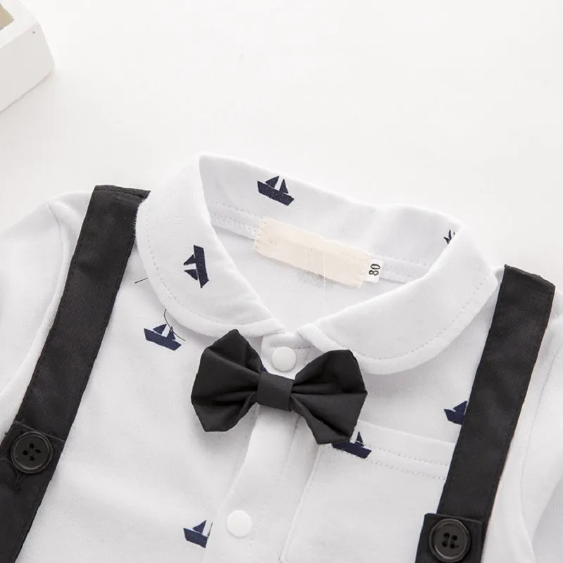 Одежда для маленьких мальчиков комбинезоны с длинными рукавами новорожденных