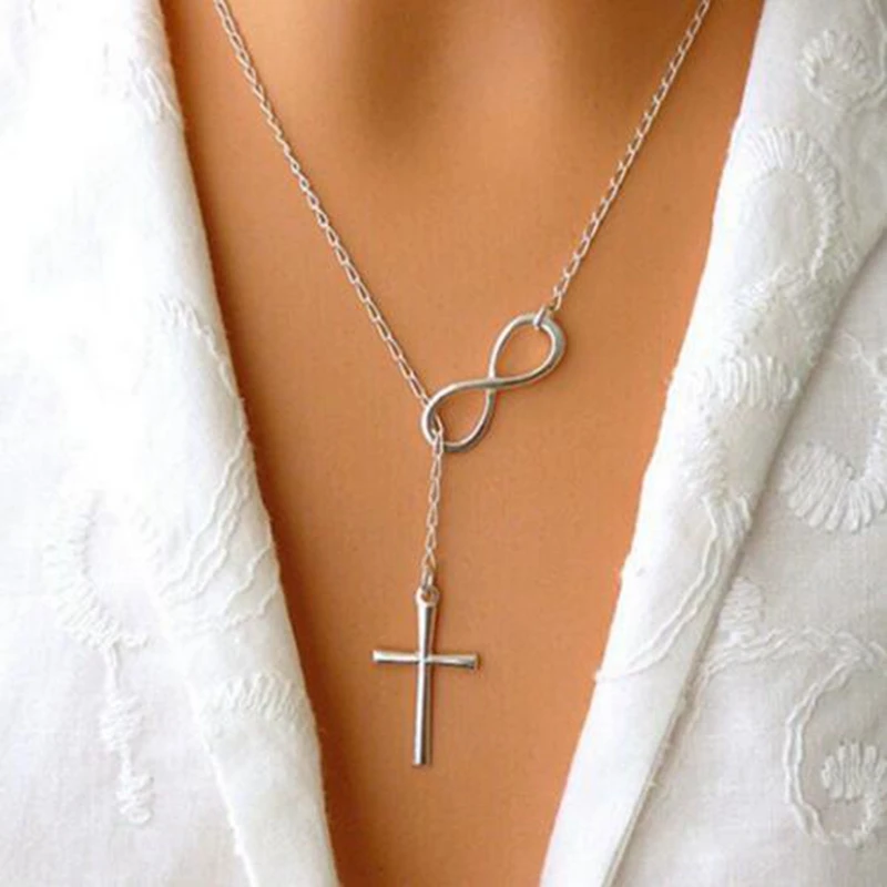 

Hot 1pcs Ancient Silver Infinite Symbol Leaves Bird Gun Handcuffs Corss Pendant Choker Necklace Women Jewelry Holiday Gifts H336