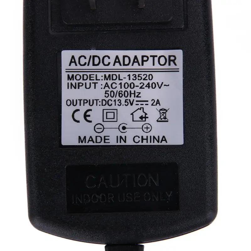 100V-240V AC/DC Adapter 2000mA 13.5V 2A Converter Power Supply Adapters 5.5mm*2.5mm Wall Changer Travel Adapter US/EU/UK Plug