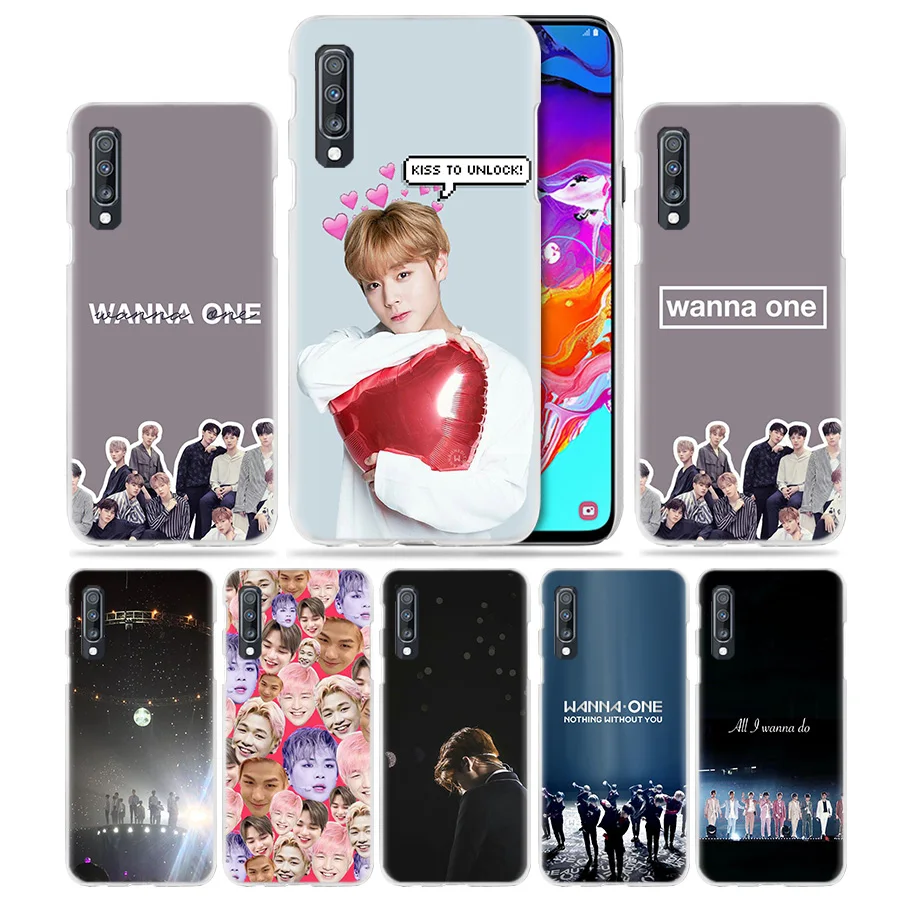 

Wanna One Kpop Boy Case for Samsung Galaxy A50 A70 A20e A40 A30 A20 A10 A8 A6 Plus A9 A7 2018 Hard PC Clear Phone Cover Coque