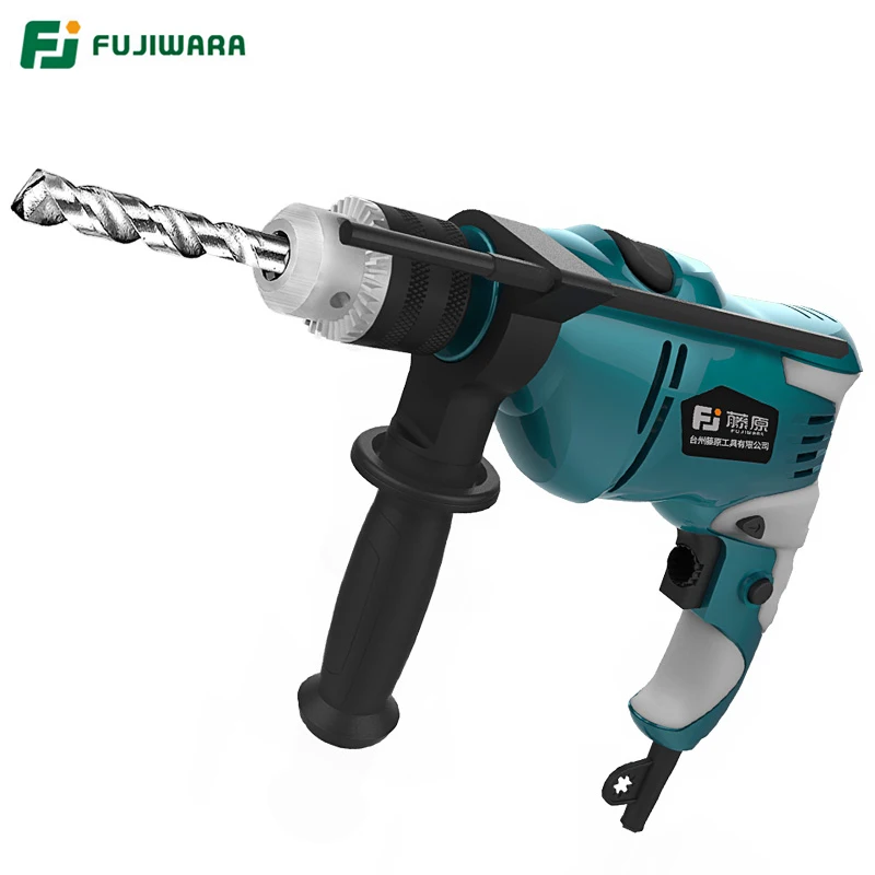US $71.24 FUJIWARA 710W 220V 50HZ Electric Impact Drill 183868 Sets Household Handheld Hammer Wall Drilling Woodworking Drill