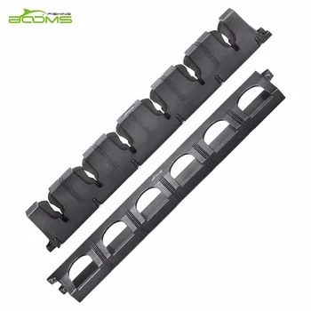 

Booms Fishing WV1 Vertical 6-Rod Rack Fishing Pole Holder Wall Mount Modular for Garage