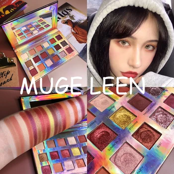 

18 Colors Makeup Eyeshadow Palette makeup brushes Palette Make up Eyeshadow Pallete Shimmer Matte Glitter Pigmented Eye Shadow