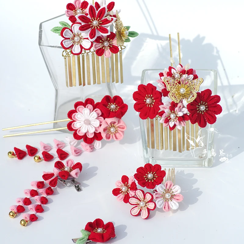 

Japanese style vintage handmade bride Hairpin hair sticks Hair accessories Headwear for kimono