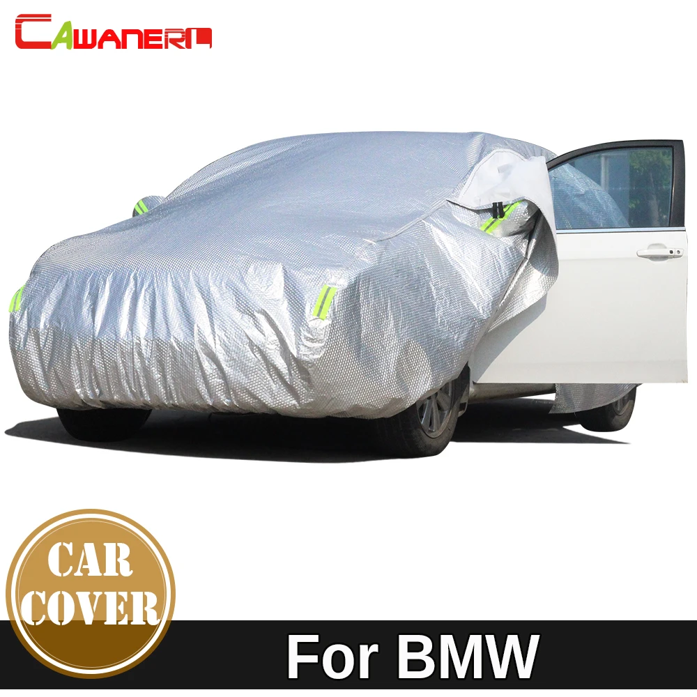 Cawanerl Thicken Car Cover Waterproof Sun Rain Snow Resistant Cover For