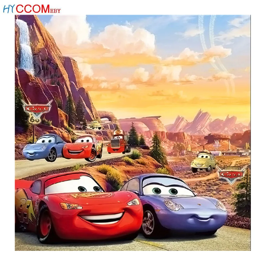 

Cartoon Anime Child Car Full Square 5D Diy Diamond Painting Cross Stitch Diamond Mosaic Embroidery Paste Decor Unframed