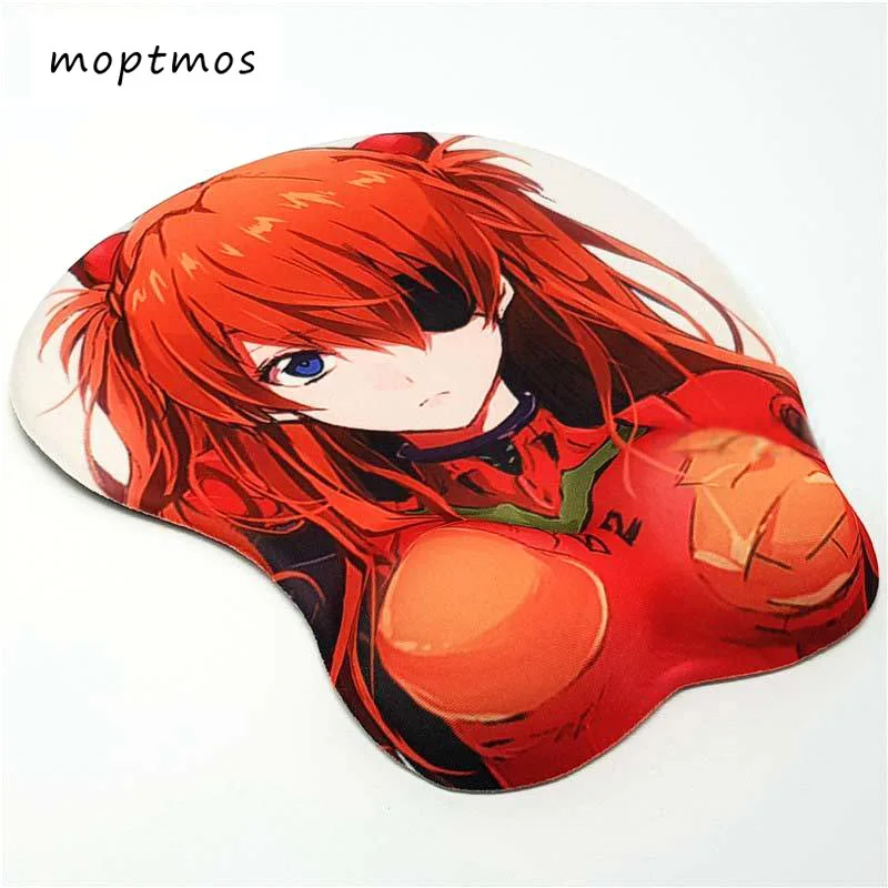 Аниме 3D коврик для мыши эргономичный коврик для мыши-Evangelion Soryu Asuka Langley In Red Plugsuit от Evangelion