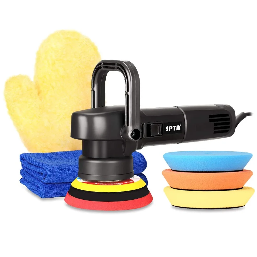 SPTA 5 Inch DA car Polishing machine Pads Mini Grinder Car Polisher for