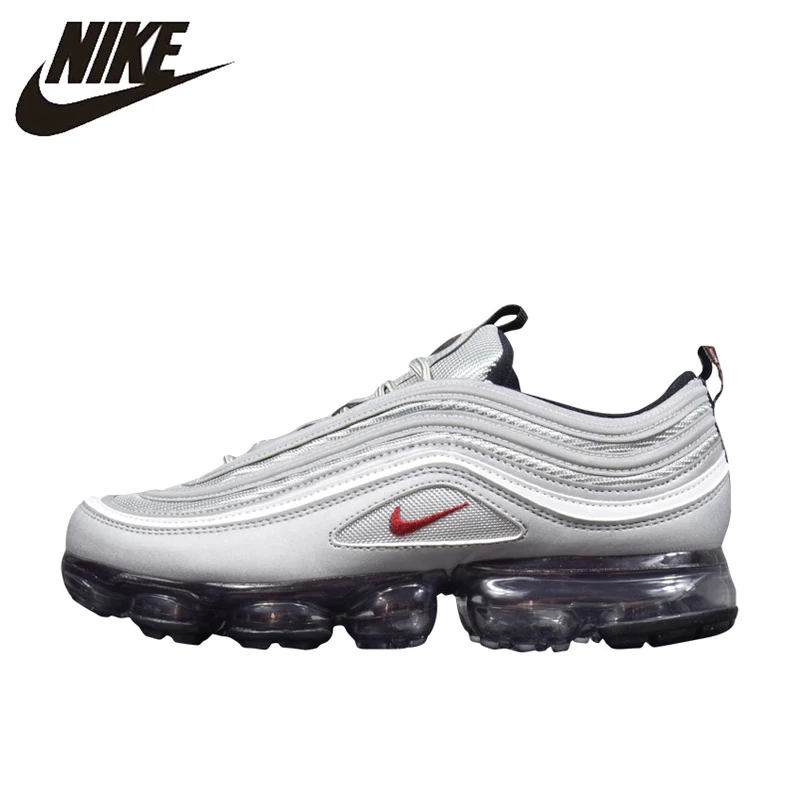 

Nike Air VaporMax 97 Silver Bullet Men's and Women's Running Shoes, Grey, Shock-absorbing Breathable Lightweight AJ7291 002