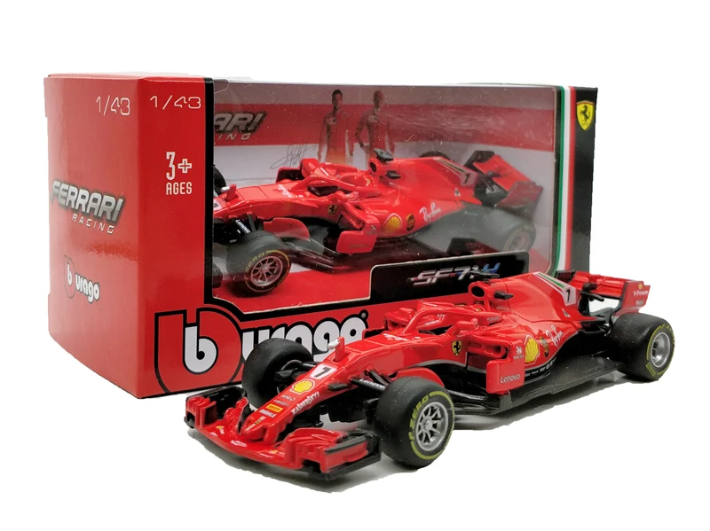 BBurago 2018 F1 Formula One 1:43 RedBull W05 W07 SF71H SF70H SF16 RB13 RB14 литья под давлением гоночный автомобиль модели машинки
