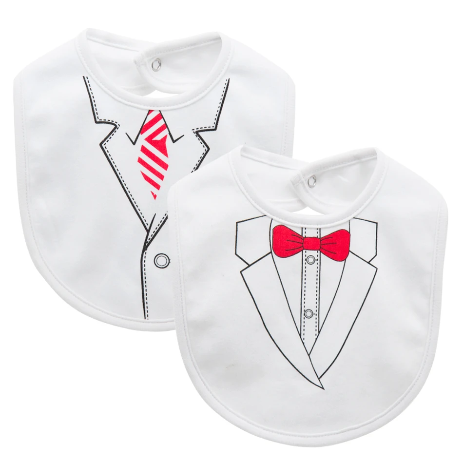 3PCS Fashion Cartoon Baby Bibs 0 3 6 12 24M Cotton Waterproof Infant Boys Girls Baby Bibs Bandana Baby Girl Stuff Bandana Bibs