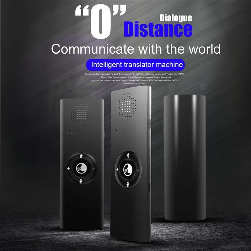 Портативный мини интеллектуальный голосовой переводчик 40 языковой Bluetooth
